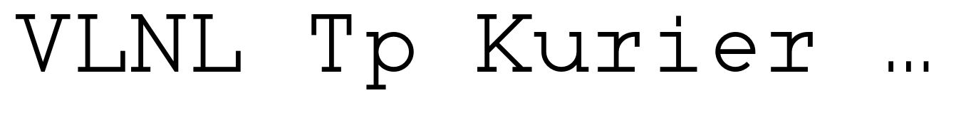 VLNL Tp Kurier Serif